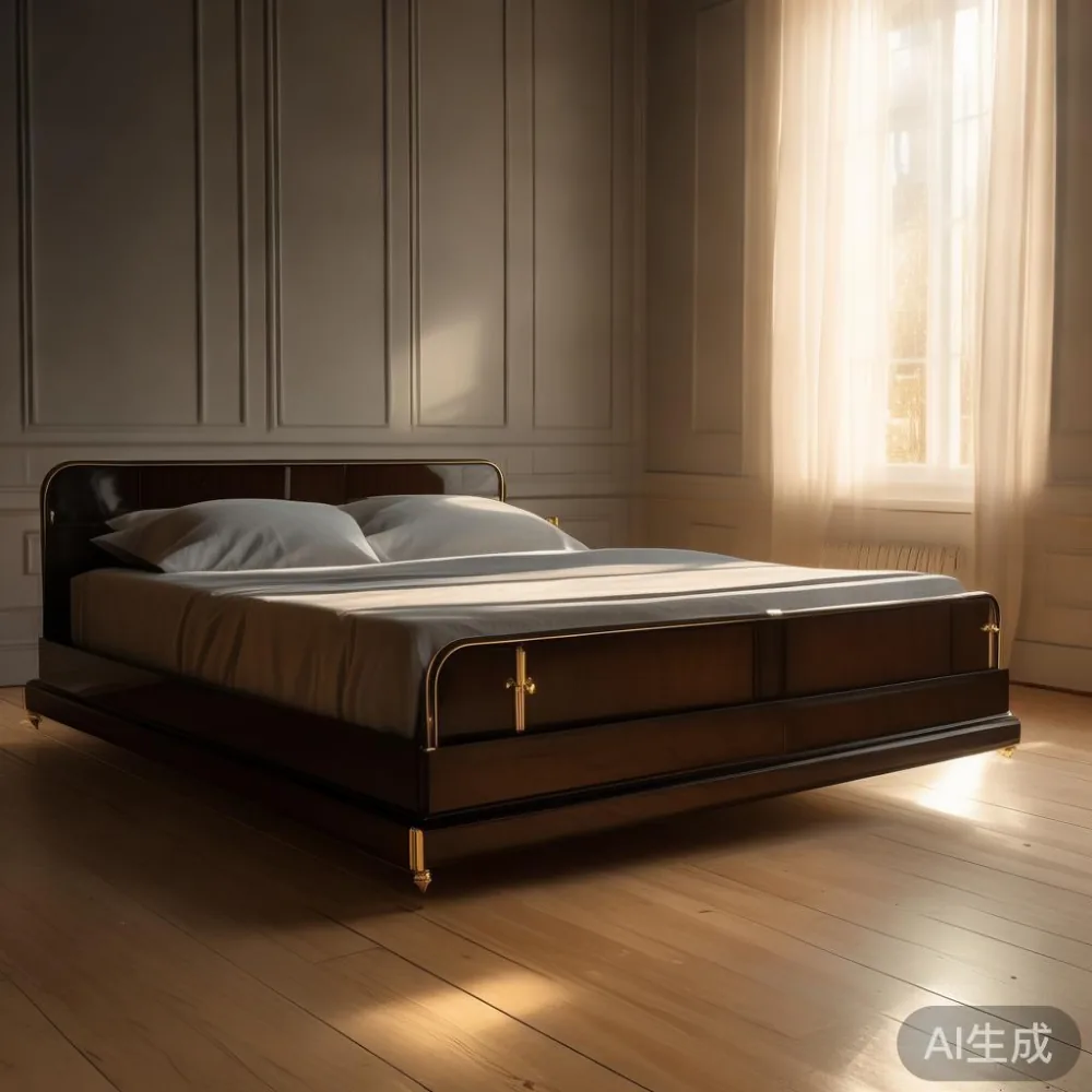 아메리칸 럭셔리 침대 프레임 사진