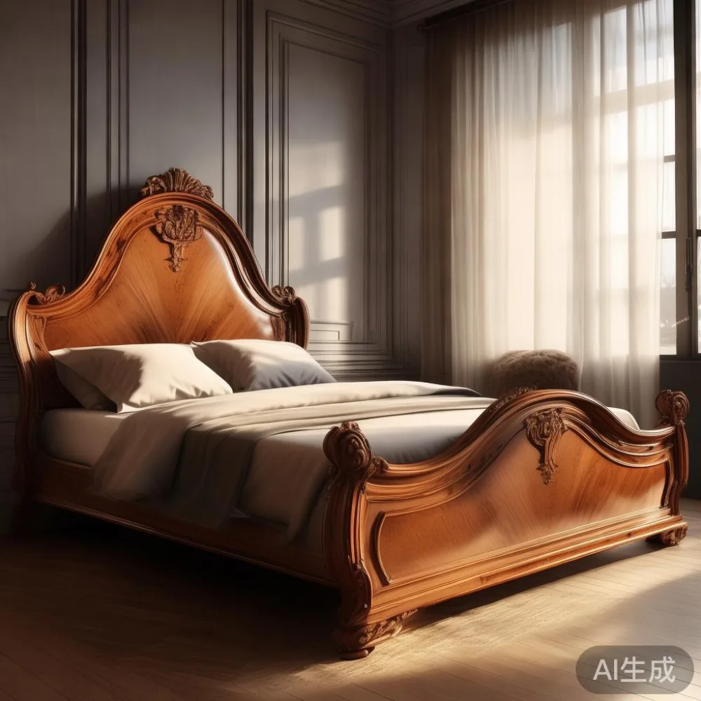 서울 아파트에서 프렌치 럭셔리 침대 프레임