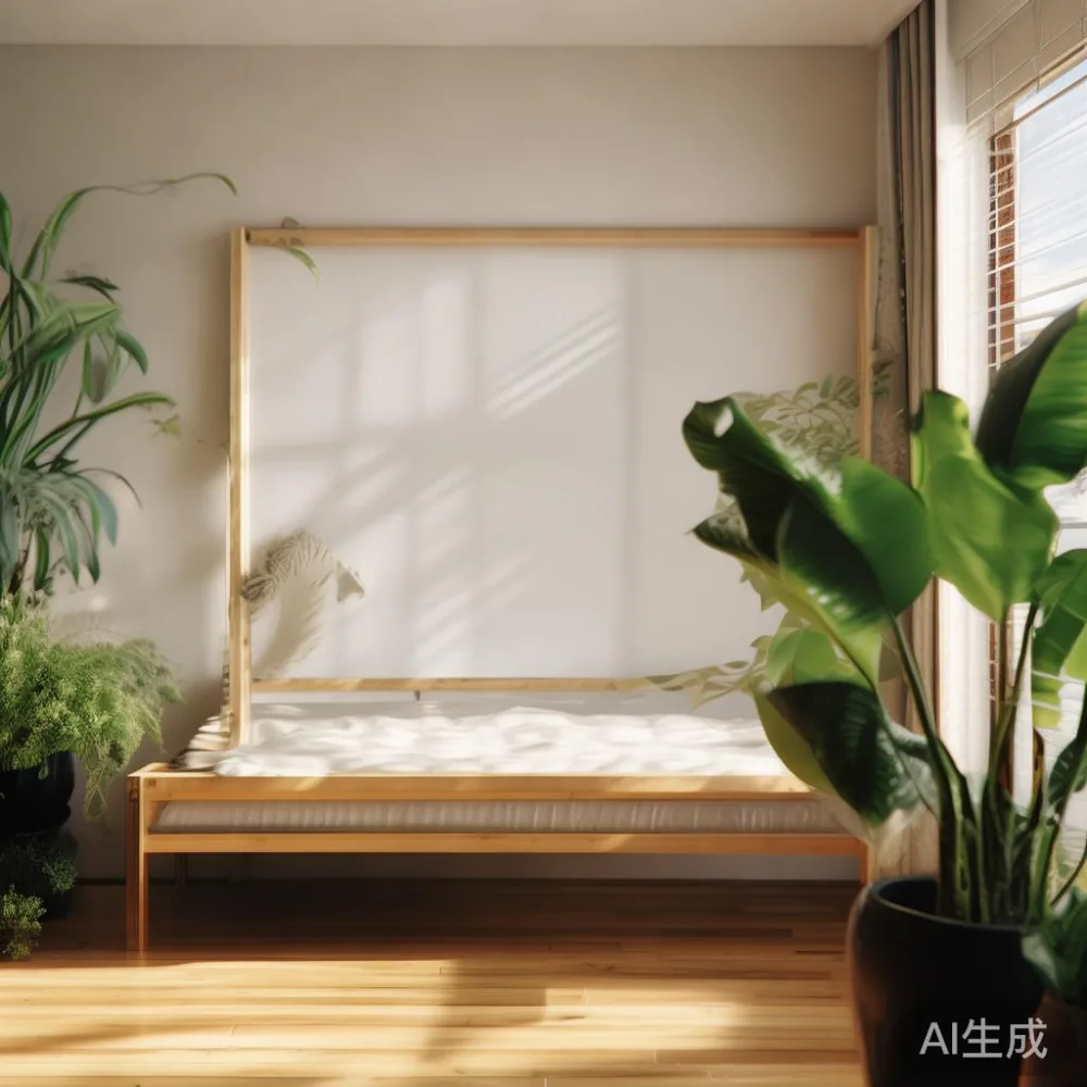 싱가포르 HDB 거실에 맞는 침대 프레임 크기, 어떻게 정해야 할까? — corner of a small condo apartment with wooden fl